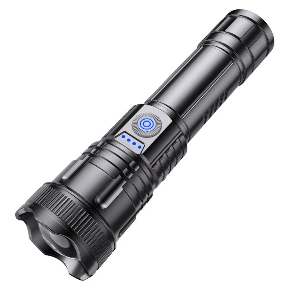 500LM Multifunction Flashlight Type C USB Charging LED Camping Flashlight Camping Lantern 1200Mah Waterproof for Outdoor Camping