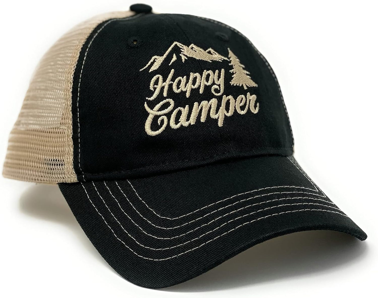 Happy Camper Hat, Camping Hat, Camping Trucker Hat, Camper Gifts, Baseball Hat
