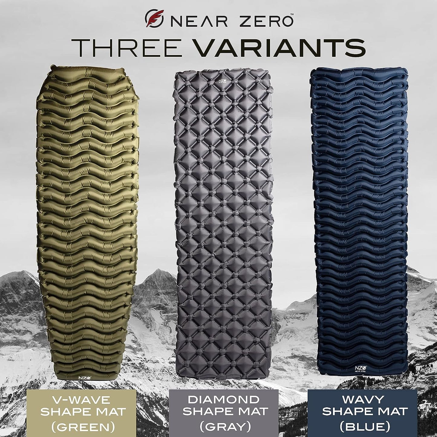 Ultralight Inflatable Sleeping Pad – Compact 14.5 Oz Air Pad 2" Thick, Quick Inflate with 11 Breaths, Durable Rip-Resistant Nylon – Ideal for Backpacking & Warm Weather, Green