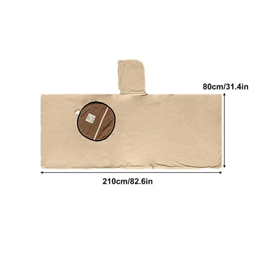 Wearable Sleeping Bag for Camping Poncho Sleeping Bag Rocker Fleece Warmth Hooded Poncho Sleeping Bag Blanket Camping Accessory