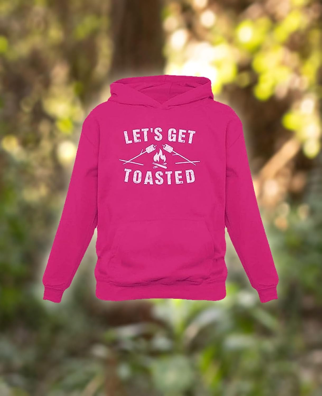 Let'S Get Toasted Camping Hoodie Camper Gifts Campfire Outdoor Hoodies for Women