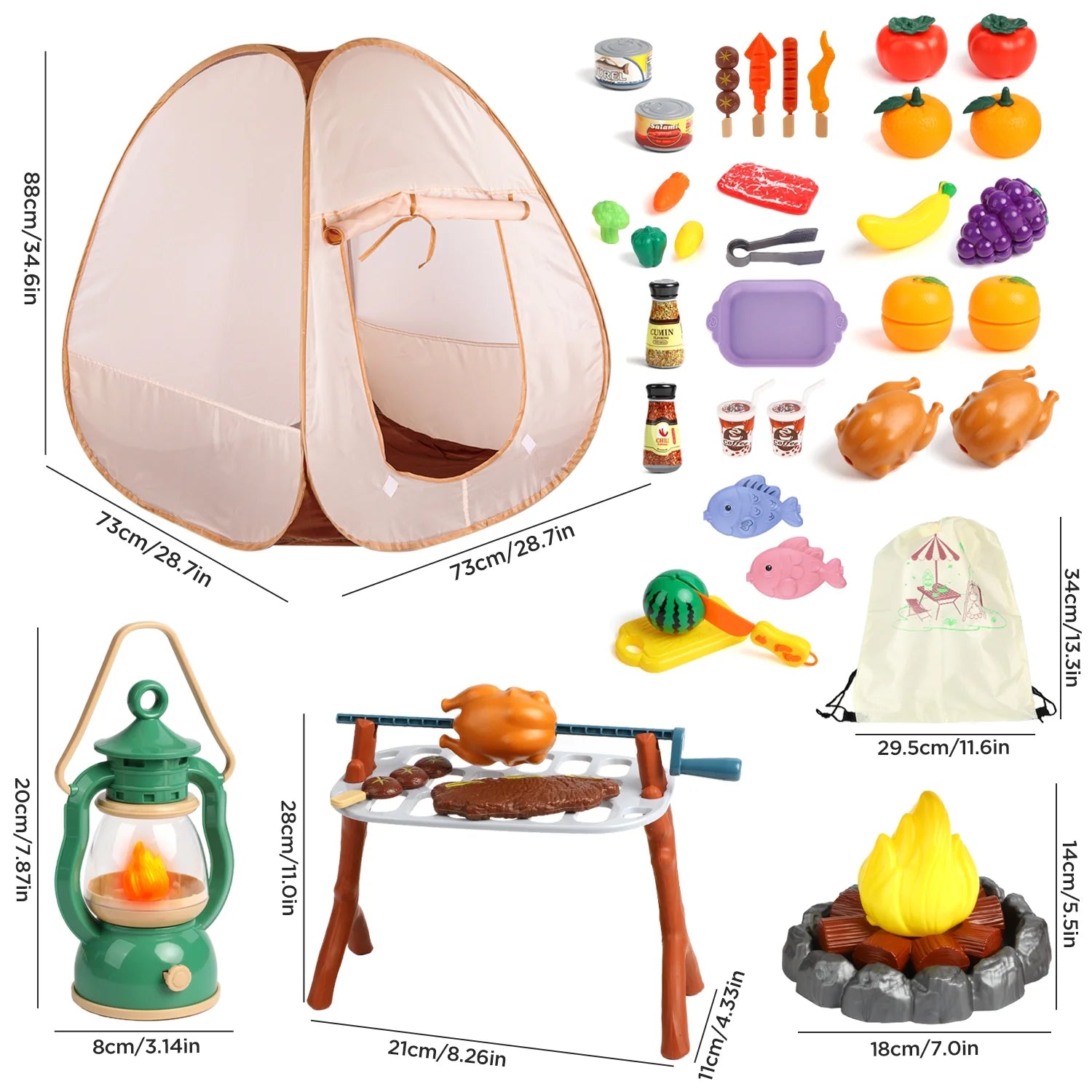 Kids Tent Set with 49 Pieces, Indoor Pop-Up Play Tent for Toddlers Girls 3-6 Years, Birthday Christmas Gift for Kids Girls 3-6 Years.