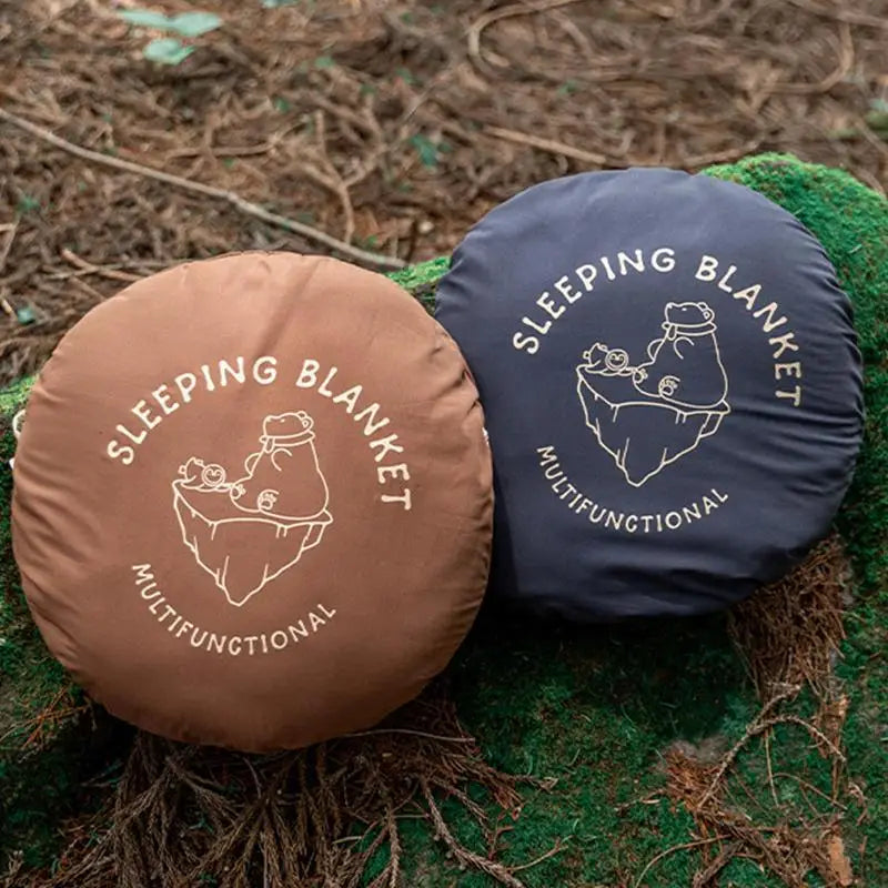 Wearable Sleeping Bag for Camping Poncho Sleeping Bag Rocker Fleece Warmth Hooded Poncho Sleeping Bag Blanket Camping Accessory