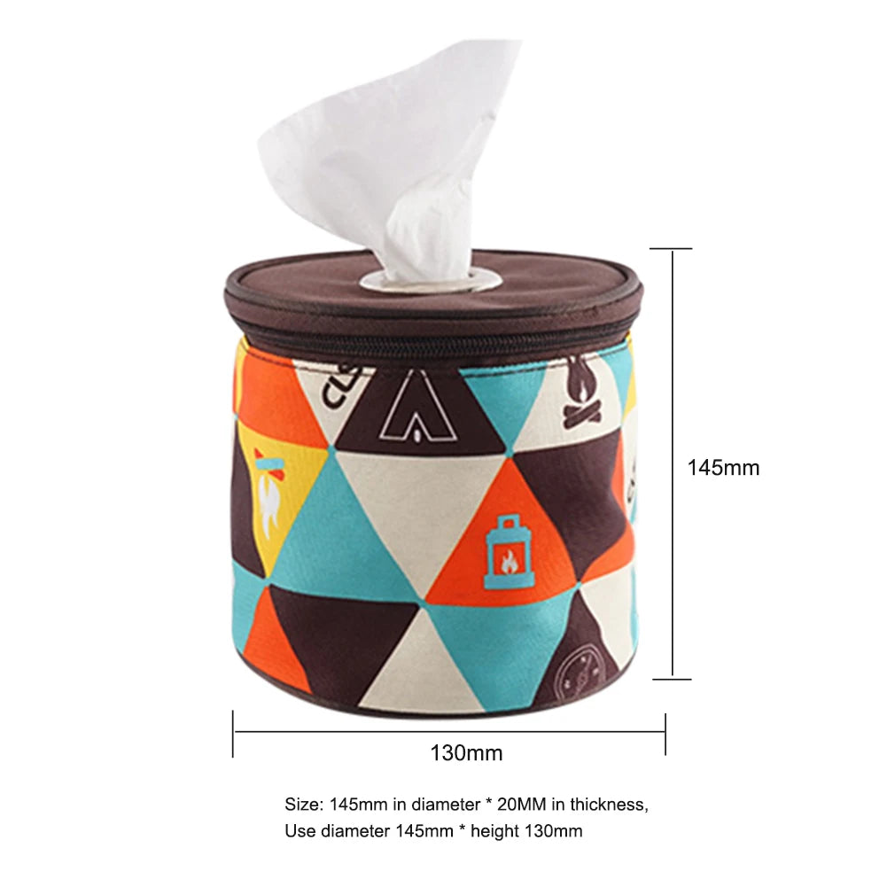 Camping Toilet Paper Holder Bag Camping Tent Folding Toilet Paper Hanging Holder Roll Case Storage Box Bag Outdoor Camping Tools